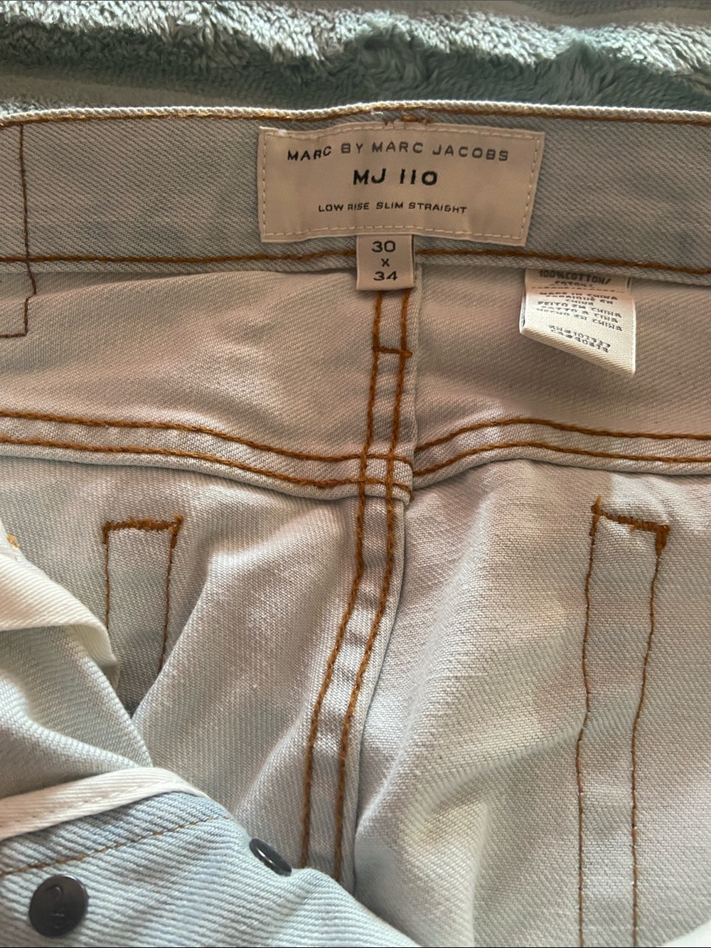 Marc by Marc Jacobs Light Blue Slim Straight Men's Jeans